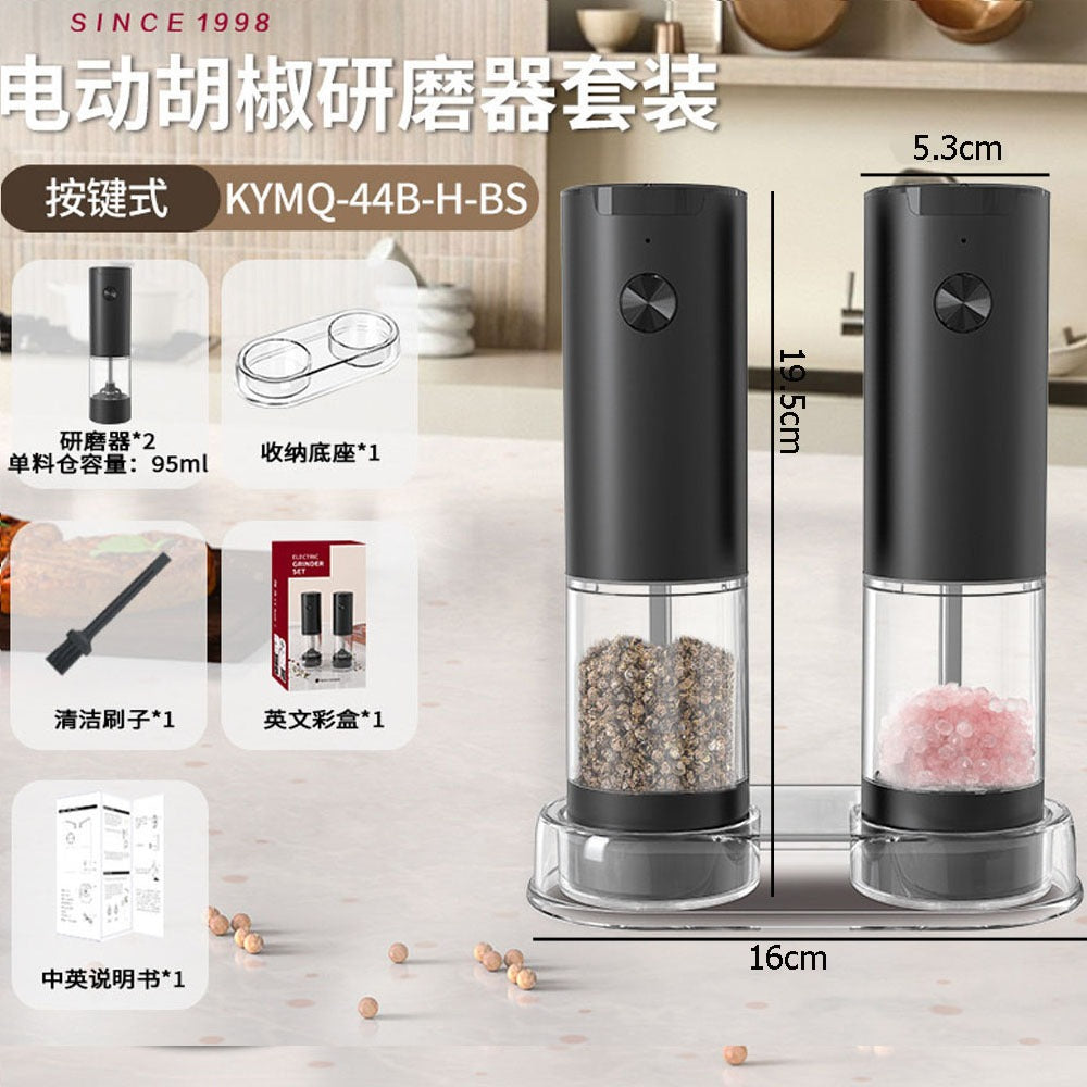 Cross-border charging grinder electric rose salt pepper flax seed grinder household wireless electric grinder
