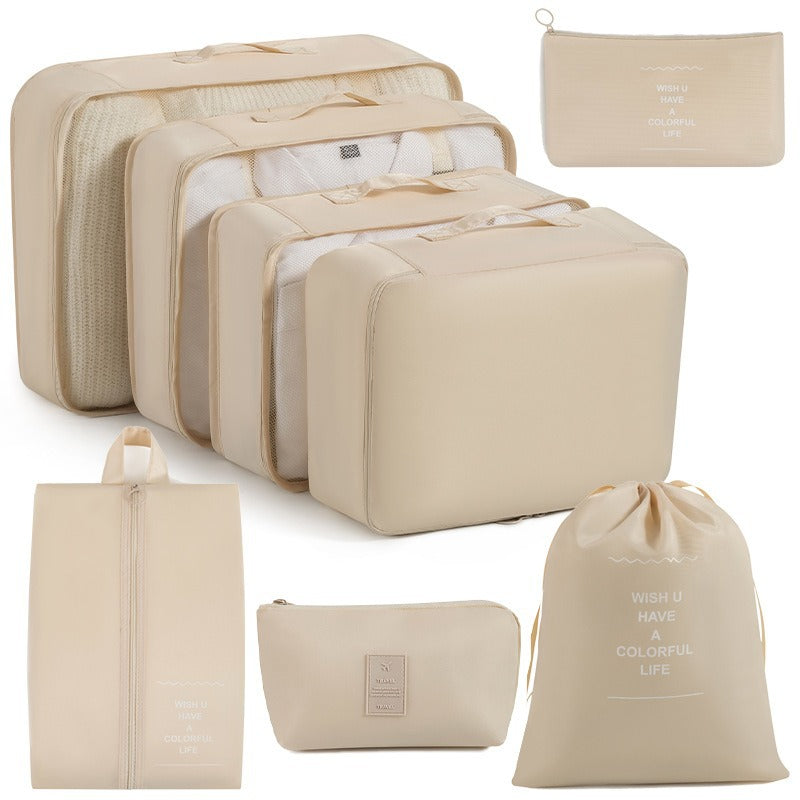 Cross-border travel storage bag eight-piece set business trip travel storage bag large capacity storage bag waterproof travel storage bag
