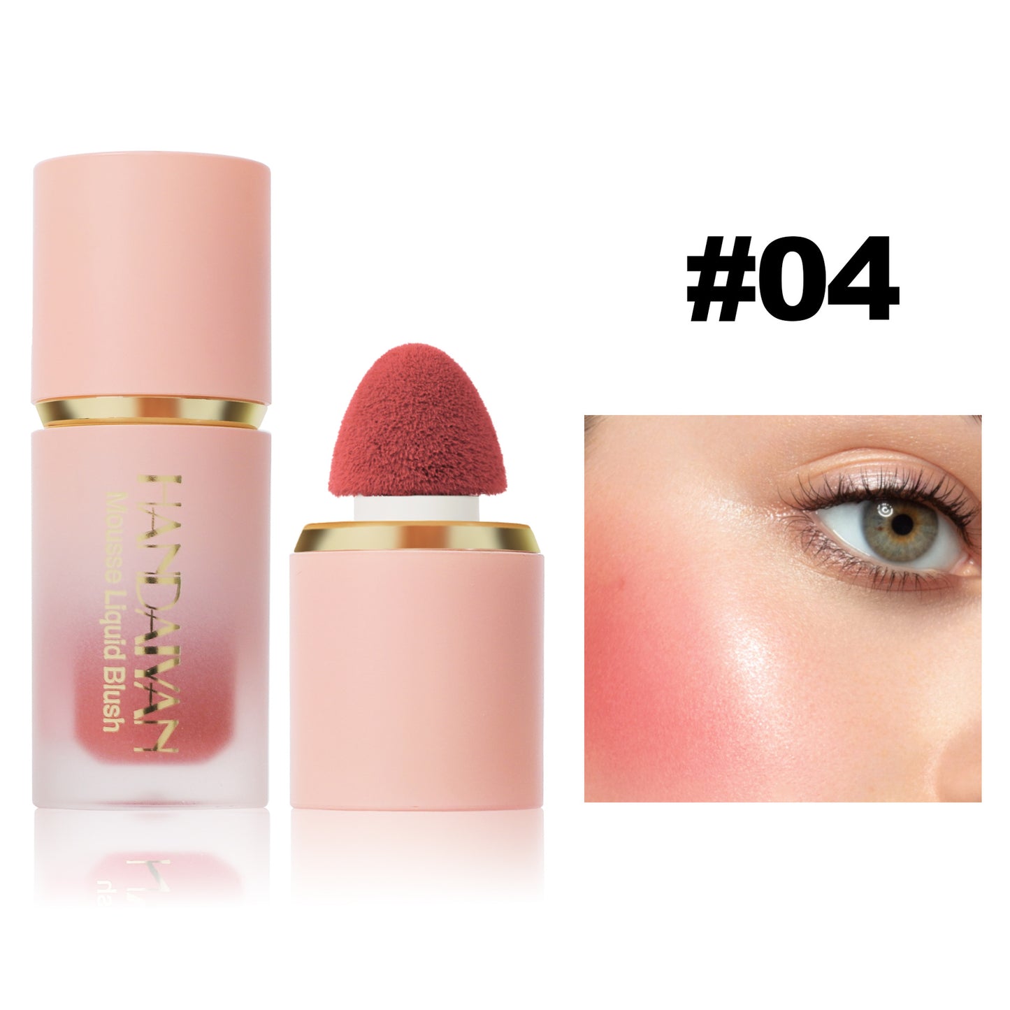 Cross-border special hot sale handaiyan Han Daiyan easy to color contour matte liquid blush natural and clear