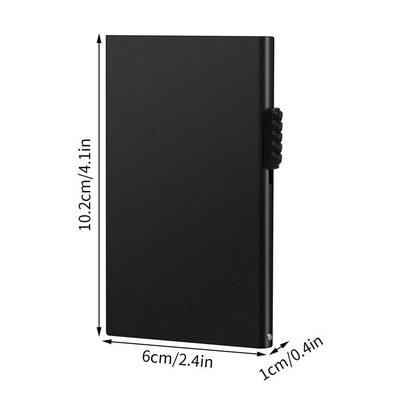 Manufacturers spot wholesale aluminum titanium alloy RFID card holder foreign trade hot sale automatic credit card box metal card holder card holder