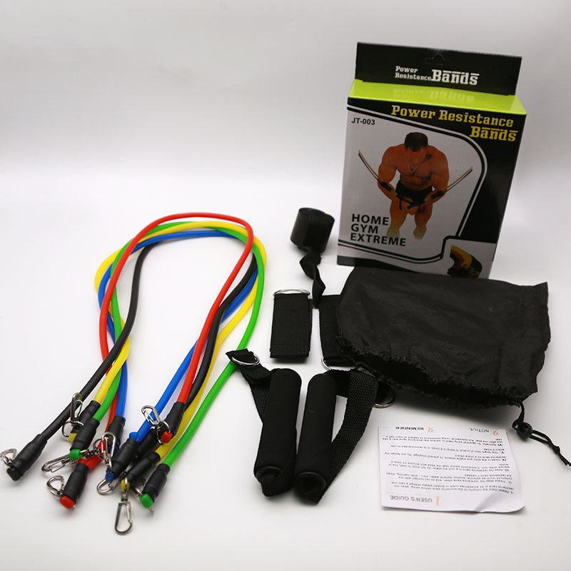 Puller resistance band set multifunctional door exercise 11-piece combination fitness pull rope