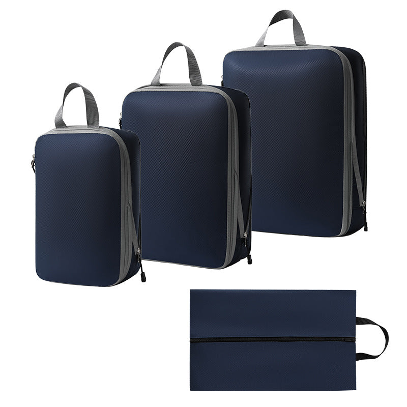 Travel storage bag compression seven-piece set digital toiletries cosmetics storage bag clothes shoes luggage travel bag