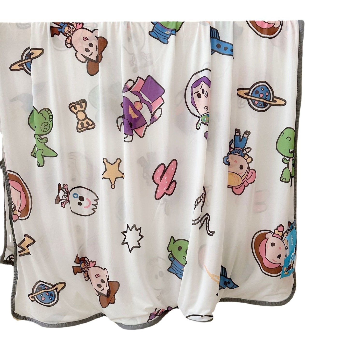 Summer children's cartoon bamboo fiber cool silk blanket infant car cover blanket baby hug blanket machine washable air conditioning blanket