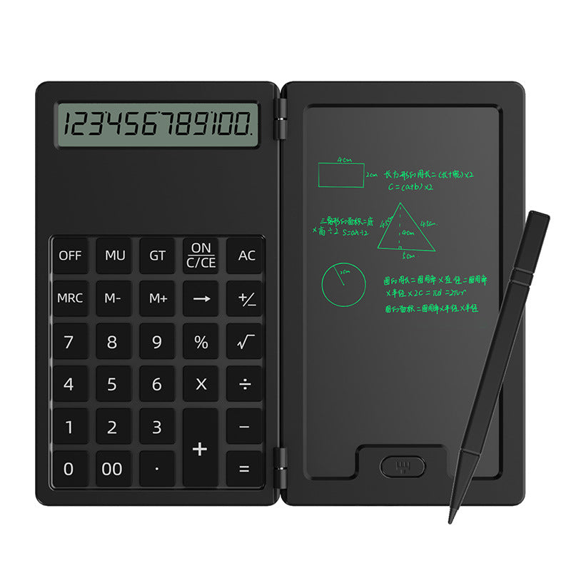 Calculator handwriting tablet learning business office portable folding LCD writing tablet calculator function science