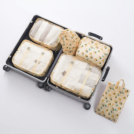 Cross-border travel storage bag eight-piece set business trip travel storage bag large capacity storage bag waterproof travel storage bag