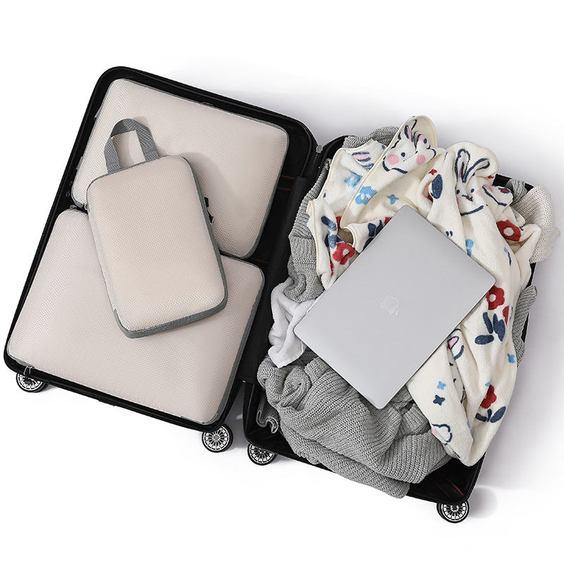 Travel storage bag compression seven-piece set digital toiletries cosmetics storage bag clothes shoes luggage travel bag