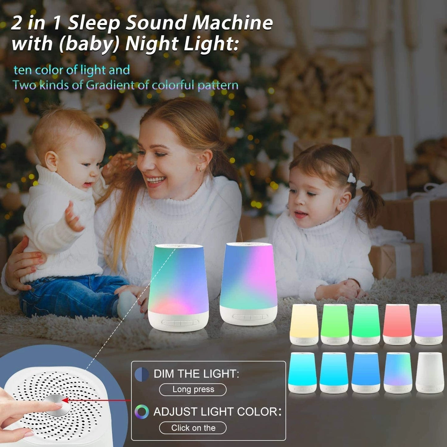 Sleep aid, white noise, sleep aid, light, speaker, baby sleep aid, home sleep aid, smart sleep aid