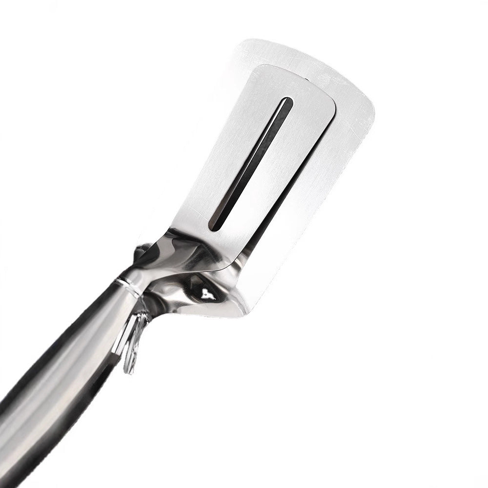Multifunctional stainless steel frying spatula clip barbecue clip thickened steak clip fried fish spatula barbecue clip kitchen frying spatula