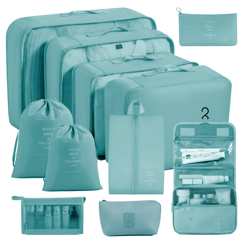 Cross-border travel storage bag eight-piece set business trip travel storage bag large capacity storage bag waterproof travel storage bag