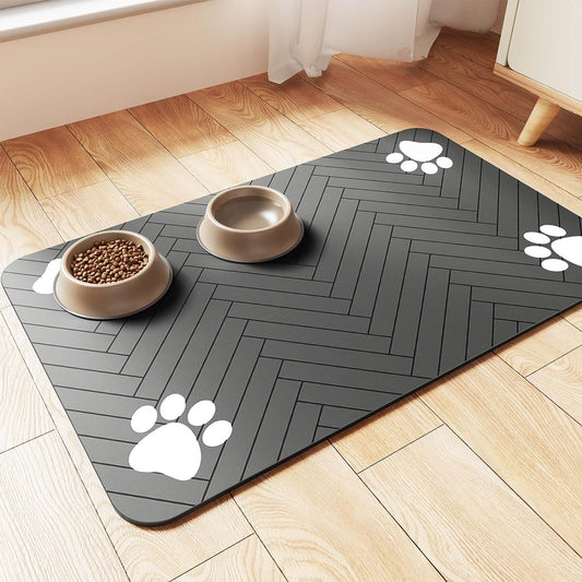 Cross-border pet cat and dog feeding diatom mud mats for feeding splash-proof household mats absorbent and quick-drying manufacturers