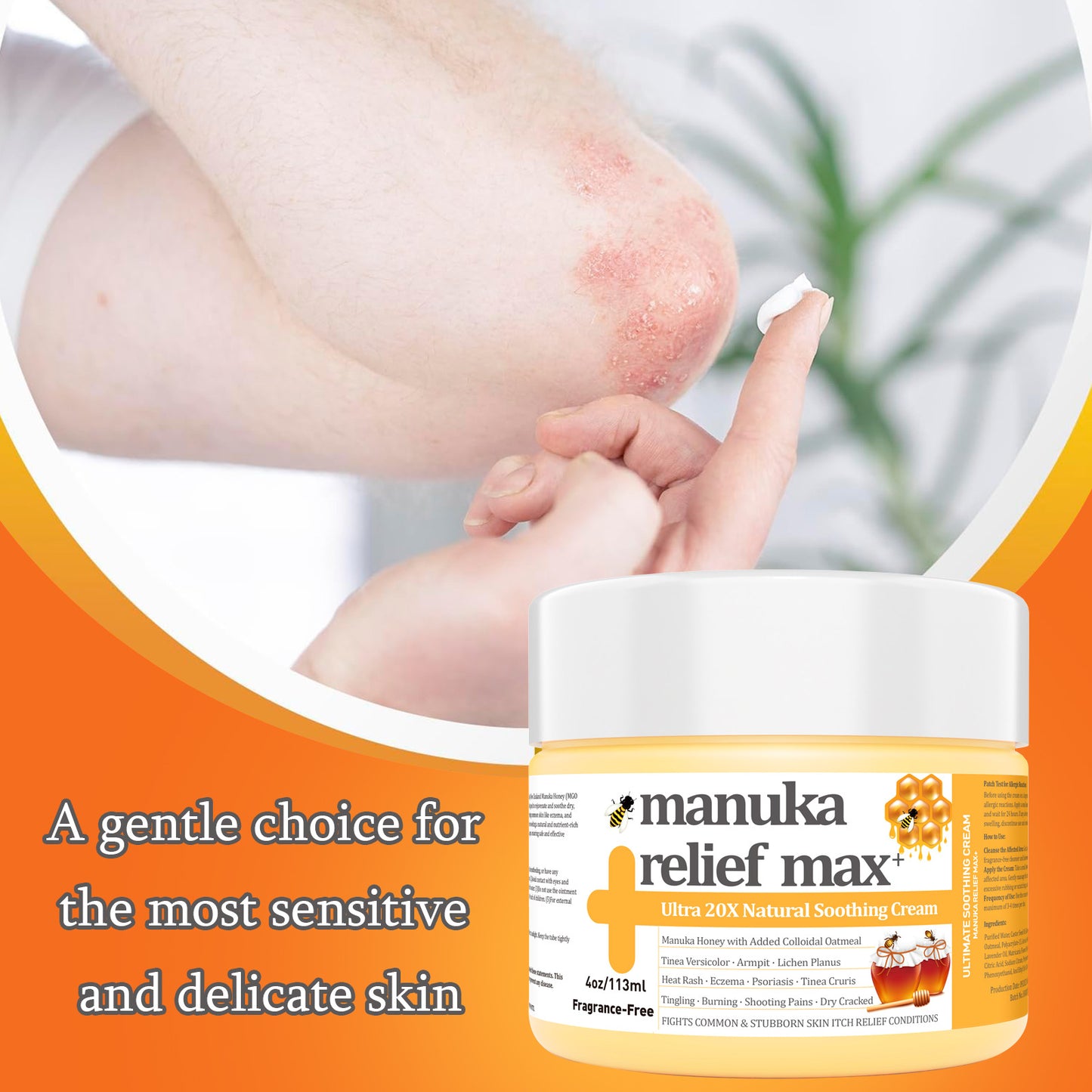 Cross-border foreign trade supply skin wet itching cream mosquito bite ointment motion sickness refreshing relief itching care cream 2oz