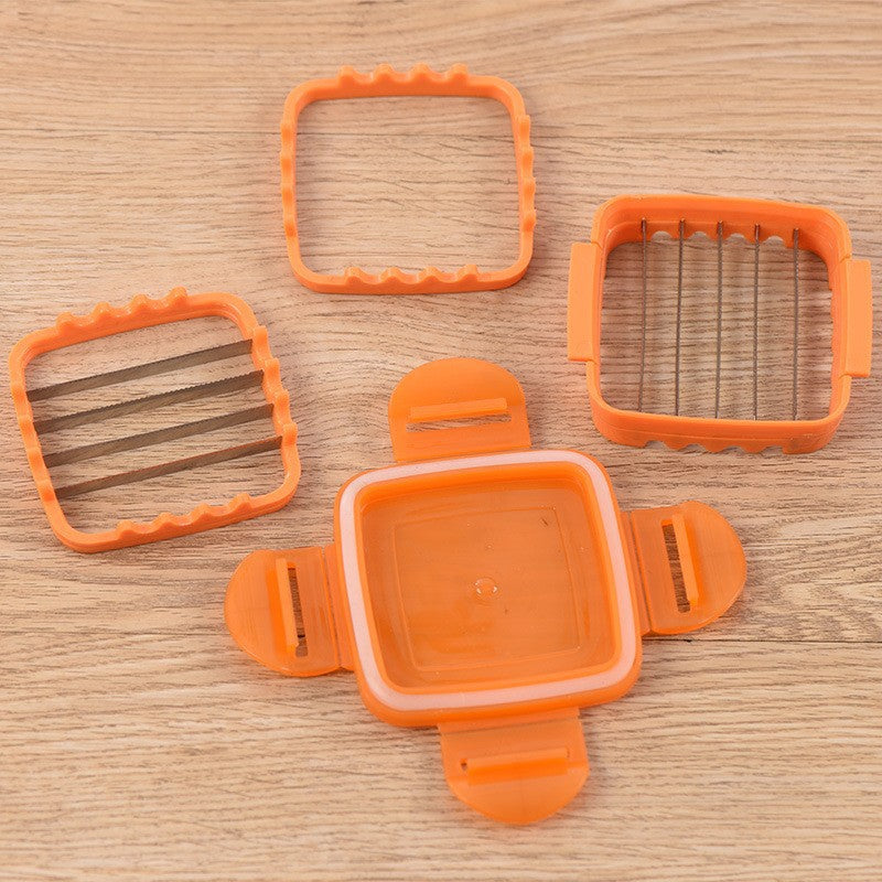 Cross-border multi-function push-type vegetable cutter five-in-one vegetable cutter fruit and vegetable salad cutter