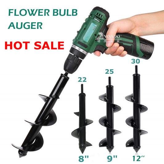 Dedicated to Amazon hand electric drill universal garden planting flowers and vegetables spiral leaf drill bit pit digging ground drill bit