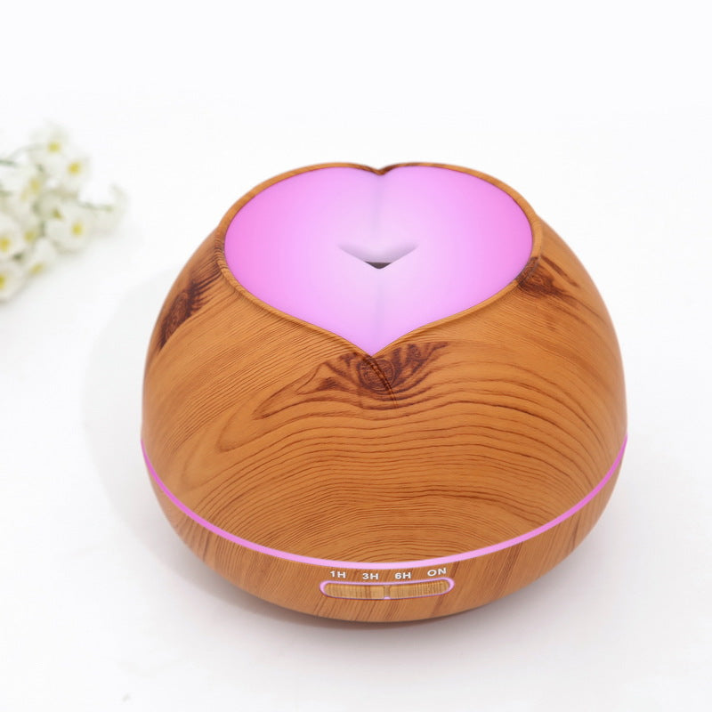 500ML Creative Amazon Wood Grain Aroma Diffuser Ultrasonic Smart Home Appliances Air Humidifier Factory Direct