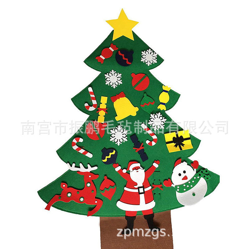 Ready-to-ship felt Christmas tree Non-woven Christmas felt decoration pendant 3D stereo mini Christmas tree