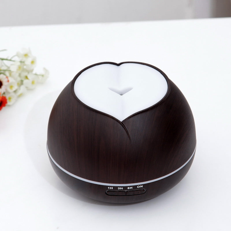 500ML Creative Amazon Wood Grain Aroma Diffuser Ultrasonic Smart Home Appliances Air Humidifier Factory Direct