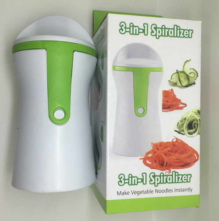 Kitchen shredder, radish spiral funnel shredder, rotary shredder, three-in-one vegetable shredder