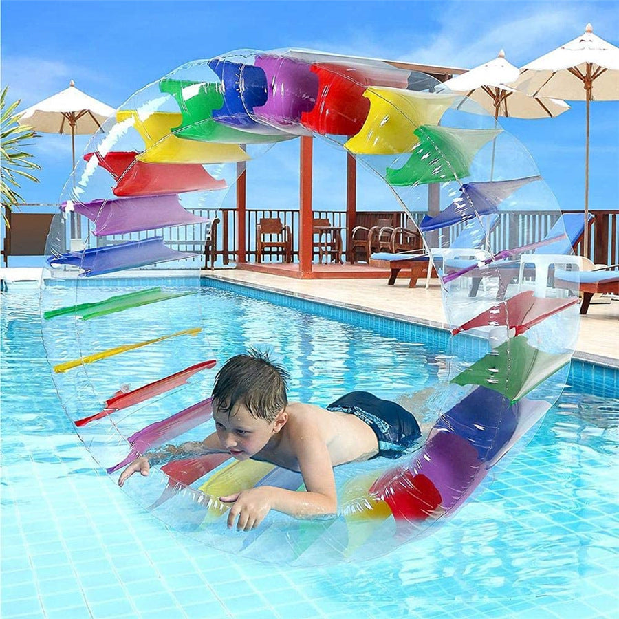 Manufacturers spot color PVC inflatable roller ball grass water parent-child interactive toy children crawling roller