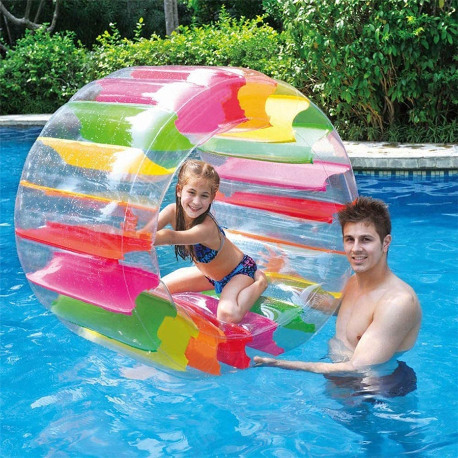 Manufacturers spot color PVC inflatable roller ball grass water parent-child interactive toy children crawling roller