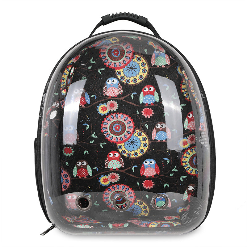 Cat bag pet backpack portable transparent space capsule pet bag for going out cat supplies breathable backpack