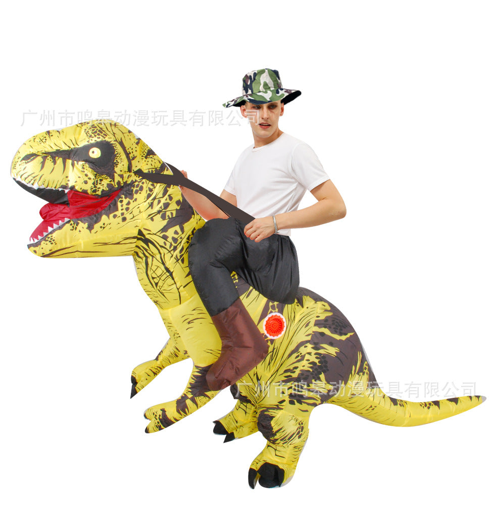 Halloween Children's Day Tyrannosaurus Inflatable Dinosaur Clothes Halloween Party Funny Dinosaur Inflatable Clothes Cross Border