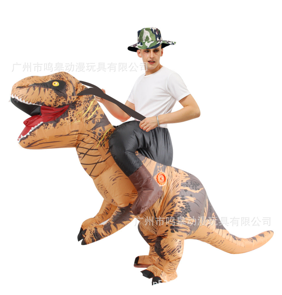 Halloween Children's Day Tyrannosaurus Inflatable Dinosaur Clothes Halloween Party Funny Dinosaur Inflatable Clothes Cross Border