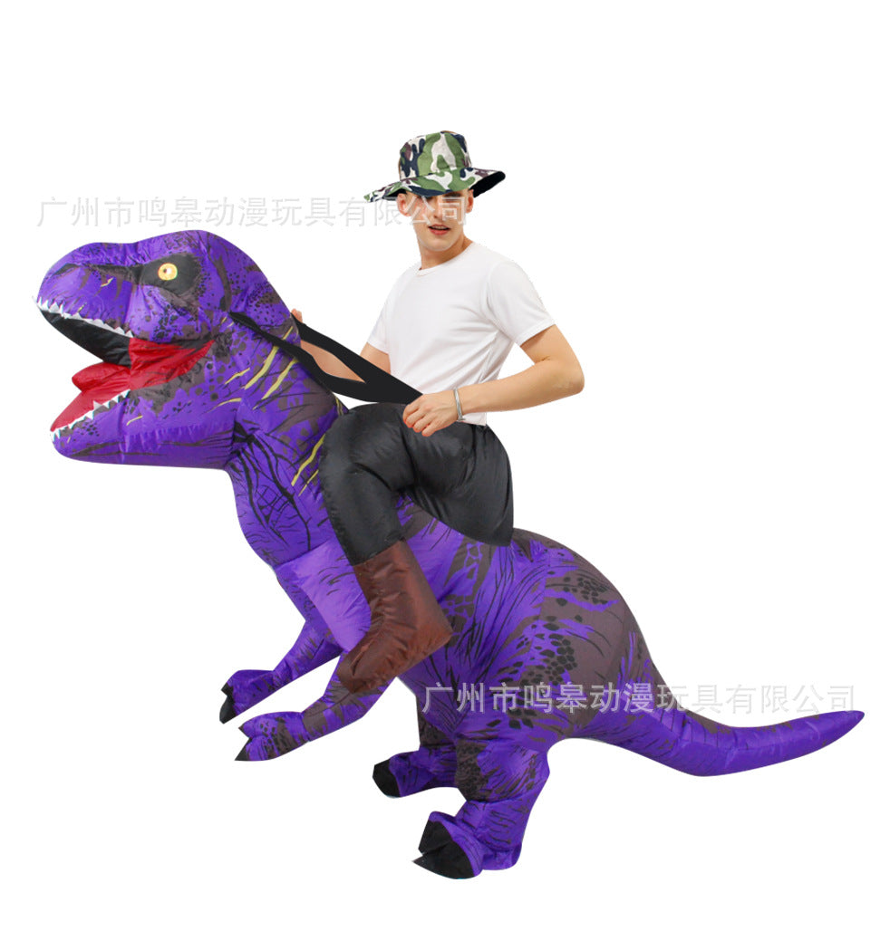 Halloween Children's Day Tyrannosaurus Inflatable Dinosaur Clothes Halloween Party Funny Dinosaur Inflatable Clothes Cross Border