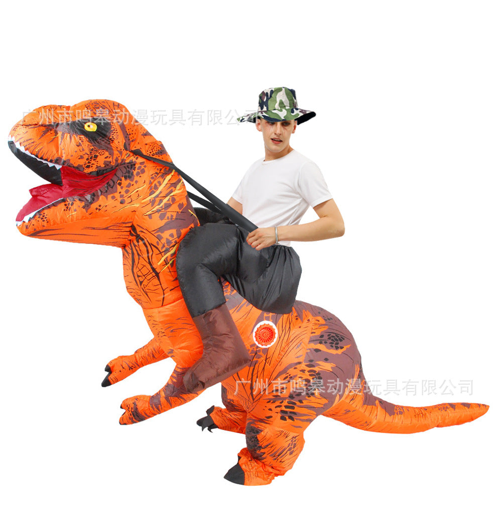 Halloween Children's Day Tyrannosaurus Inflatable Dinosaur Clothes Halloween Party Funny Dinosaur Inflatable Clothes Cross Border