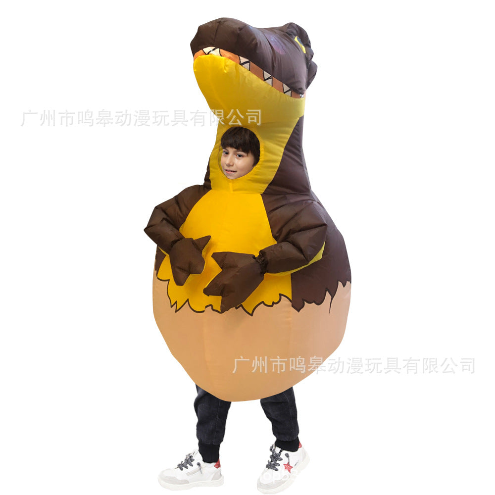 Halloween Children's Day Tyrannosaurus Inflatable Dinosaur Clothes Halloween Party Funny Dinosaur Inflatable Clothes Cross Border