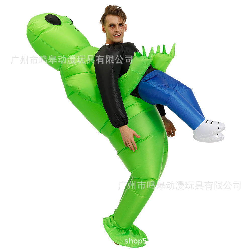 Halloween Children's Day Tyrannosaurus Inflatable Dinosaur Clothes Halloween Party Funny Dinosaur Inflatable Clothes Cross Border