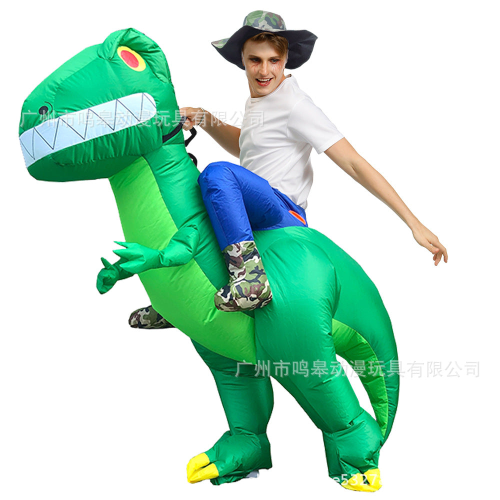 Halloween Children's Day Tyrannosaurus Inflatable Dinosaur Clothes Halloween Party Funny Dinosaur Inflatable Clothes Cross Border