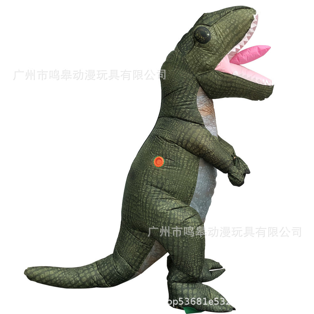 Halloween Children's Day Tyrannosaurus Inflatable Dinosaur Clothes Halloween Party Funny Dinosaur Inflatable Clothes Cross Border