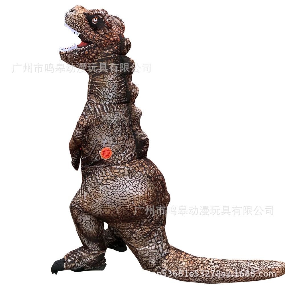 Halloween Children's Day Tyrannosaurus Inflatable Dinosaur Clothes Halloween Party Funny Dinosaur Inflatable Clothes Cross Border