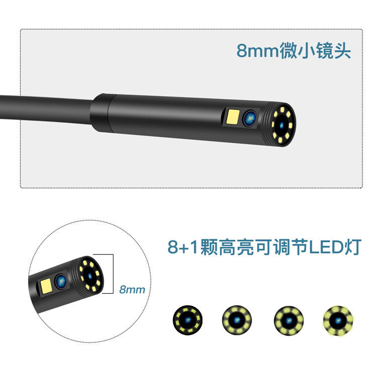 Factory direct sale HD 1080 dual lens with screen video camera auto repair pipeline industrial endoscope one drop