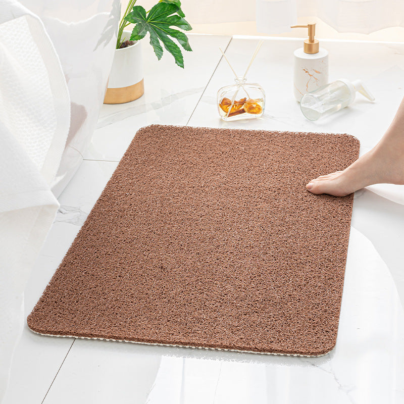 Cross-border Amazon bathroom non-slip mat shower room bath step foot mat silk ring toilet toilet waterproof floor mat