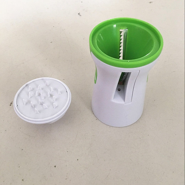 Kitchen shredder, radish spiral funnel shredder, rotary shredder, three-in-one vegetable shredder