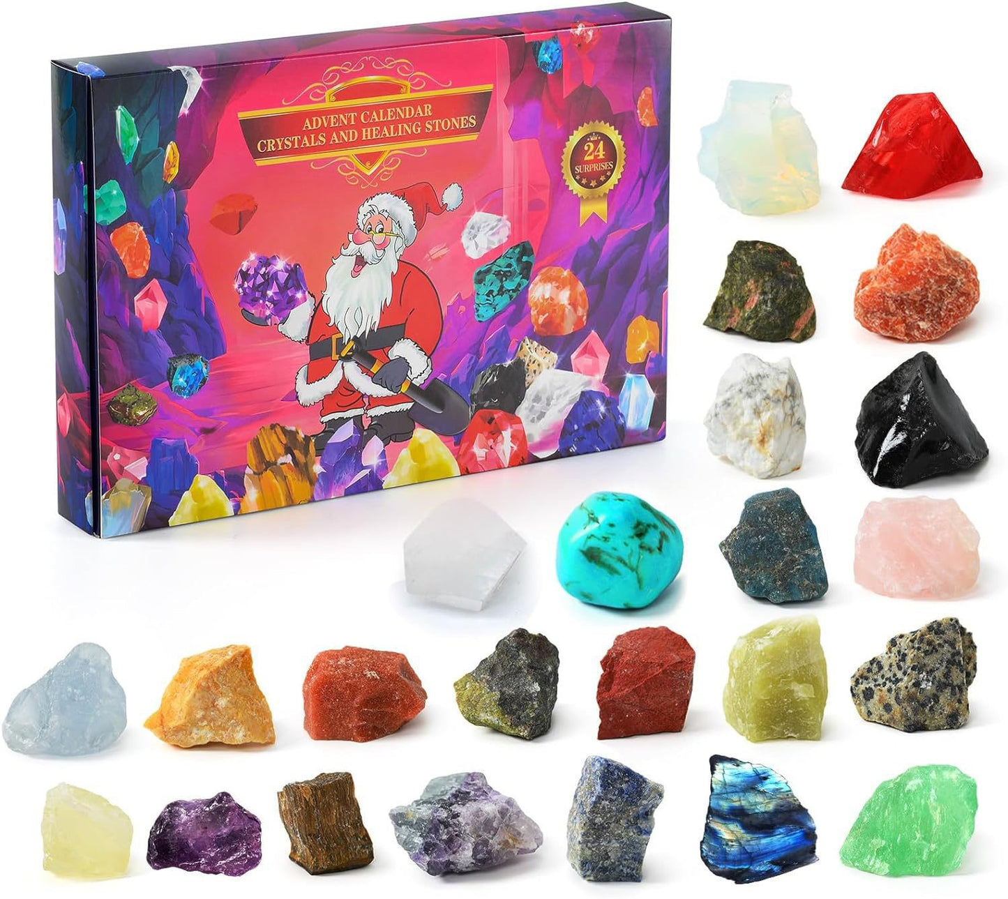 Cross-border Christmas stone blind box children's exploration of the mysterious stone journey decoration ornaments stone ornaments art