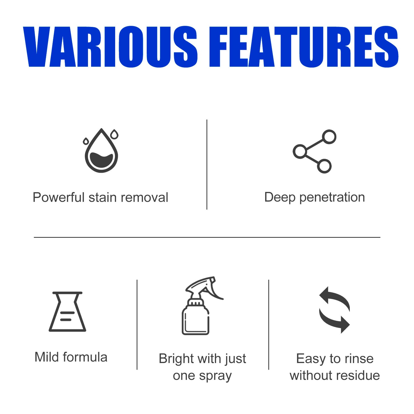 Jue Fish bathroom cleaner stainless steel wash basin decontamination shower room bathtub glass scale cleaner