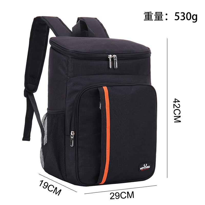 Factory direct sales large capacity thermal insulation backpack outdoor waterproof picnic beer bag leak-proof cold ice pack backpack