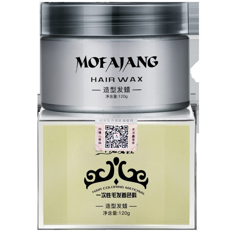 Three Magic Hairdressers Granny Gray Hair Wax Colored Hair Mud Hot Sale Men's Styling Hair Products Manufacturer Wholesale