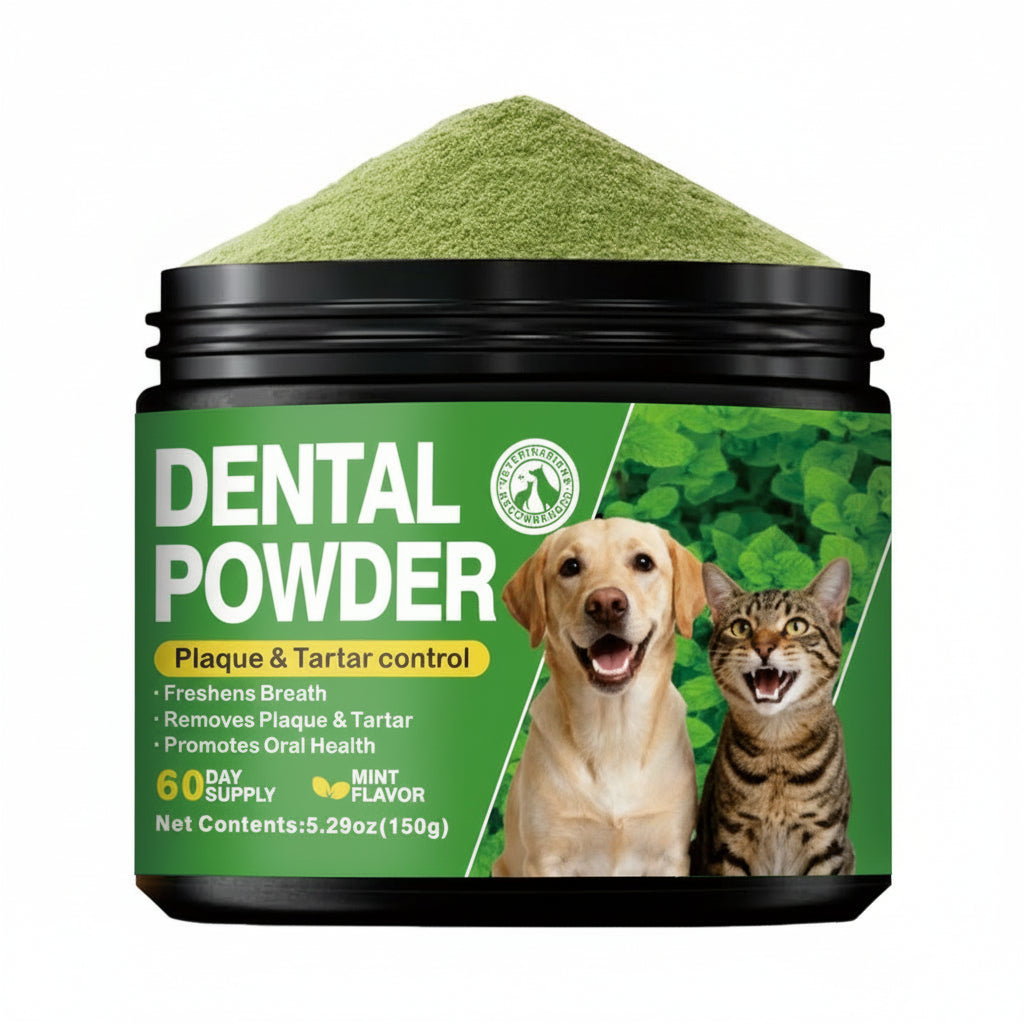 Amazon's hot-selling pet dental powder - cleans teeth, improves tartar, and freshens breath - wholesale from the manufacturer.