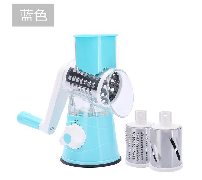 Multifunctional hand-cranked vegetable cutter household kitchen manual vegetable machine grater slicer drum vegetable cutter