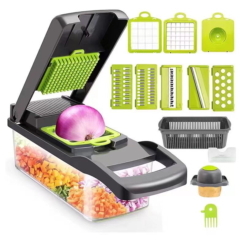 Kitchen vegetable cutting tool 16-piece dicing vegetable cutter multi-function vegetable cutter multi-function dicing vegetable cutter