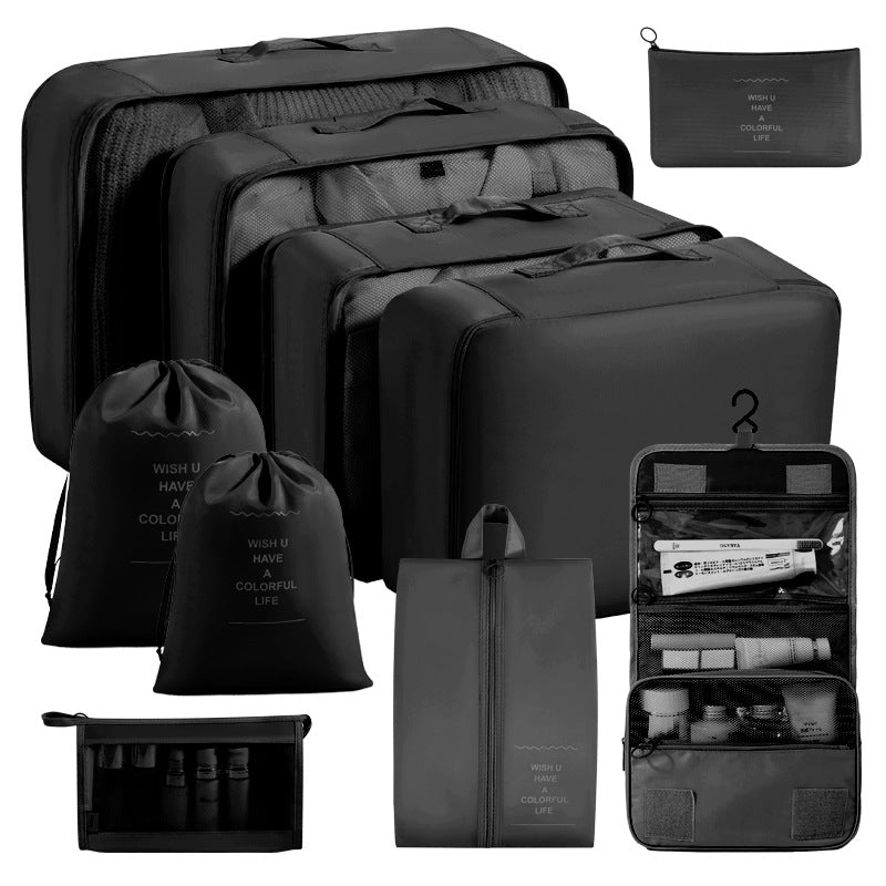 Cross-border travel storage bag eight-piece set business trip travel storage bag large capacity storage bag waterproof travel storage bag