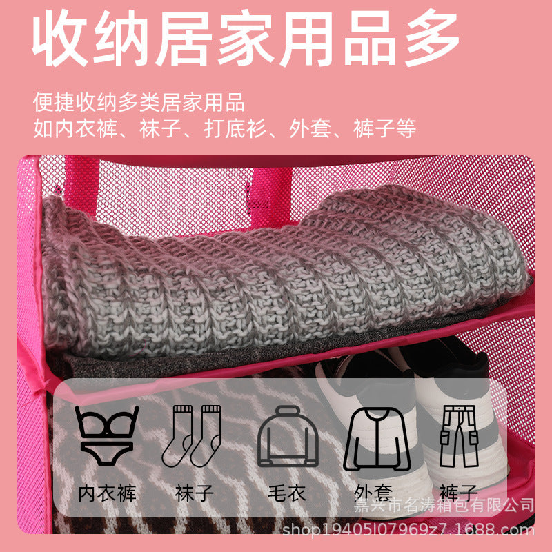 Clothes clothing ins sundries storage bag three-layer hanging bag book hanging bag storage bag bag source manufacturer