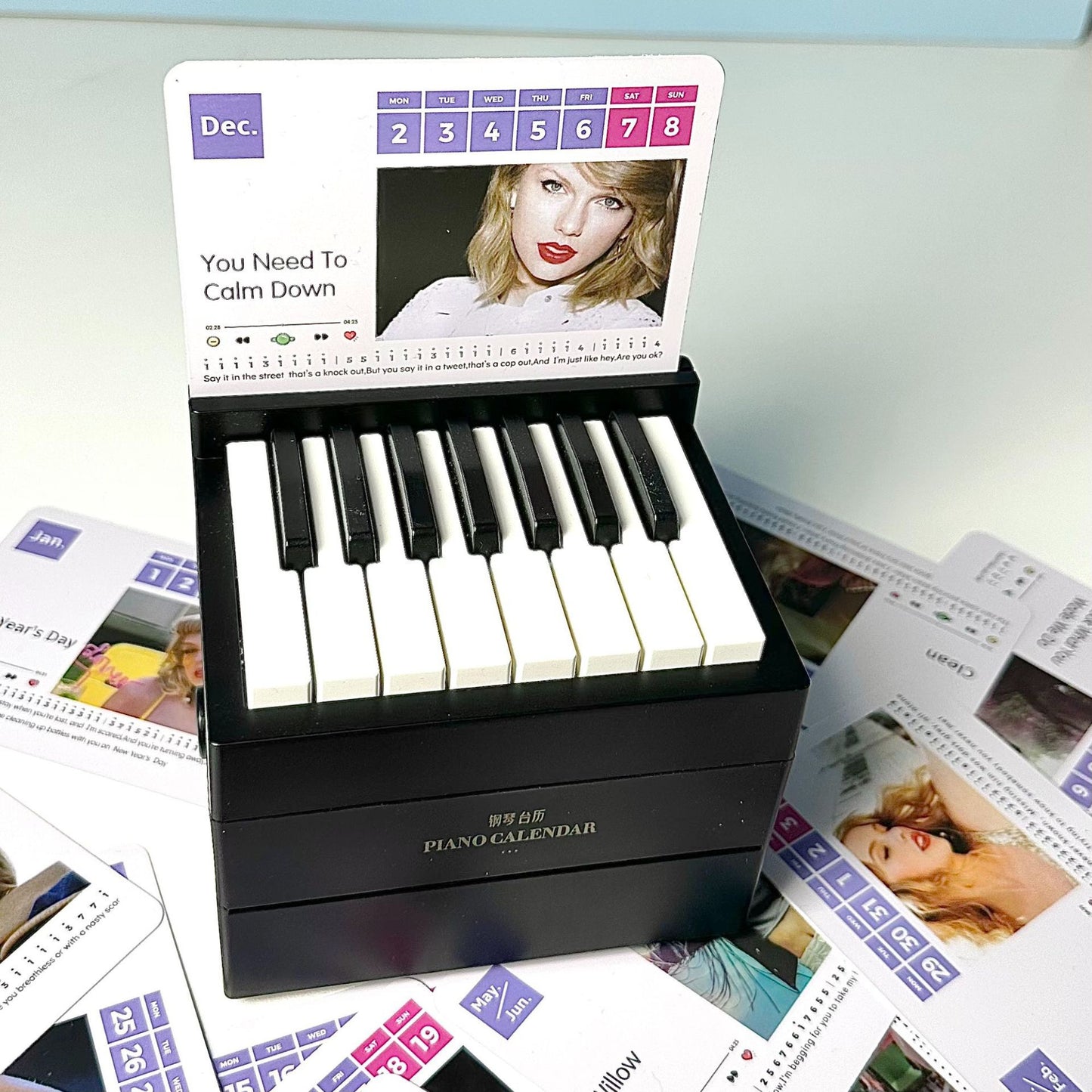 2025 new Taylor playable piano calendar calendar 52 songs piano music Taylor cross-border supply