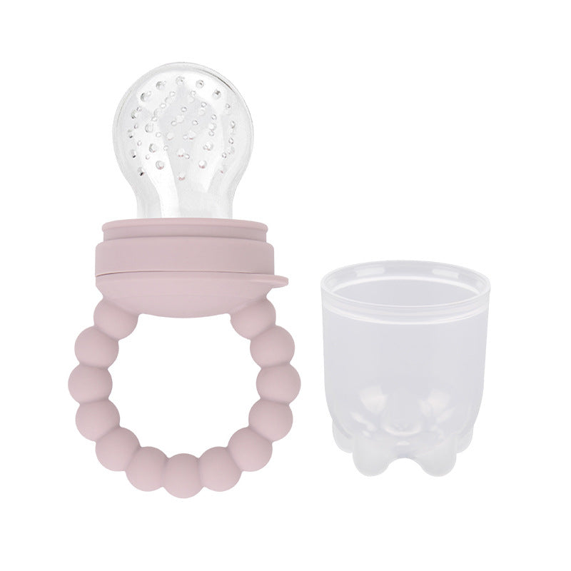 Cross-border hot-selling baby fruit food supplement artifact food grade silicone fruit and vegetable bite baby pacifier teether wholesale