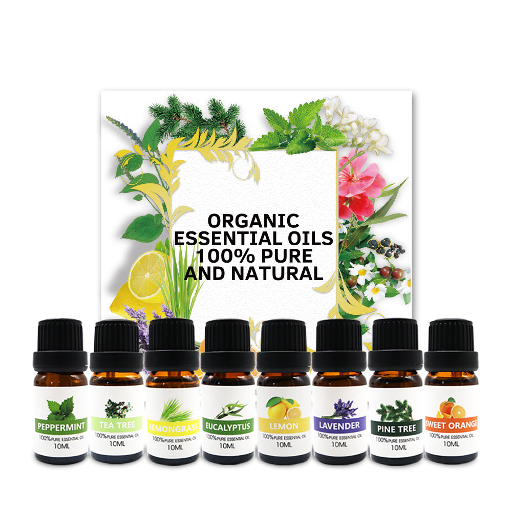 Cross-border hot-selling aromatherapy essential oil set lavender rose plant aromatherapy essential oil diffuser home bedroom long-lasting