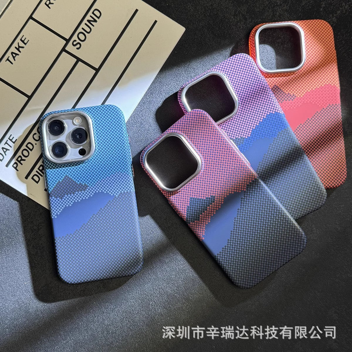 Applicable to iPhone16ProMax mobile phone case magnetic Kevlar carbon fiber Apple 14 all-inclusive protective cover 15