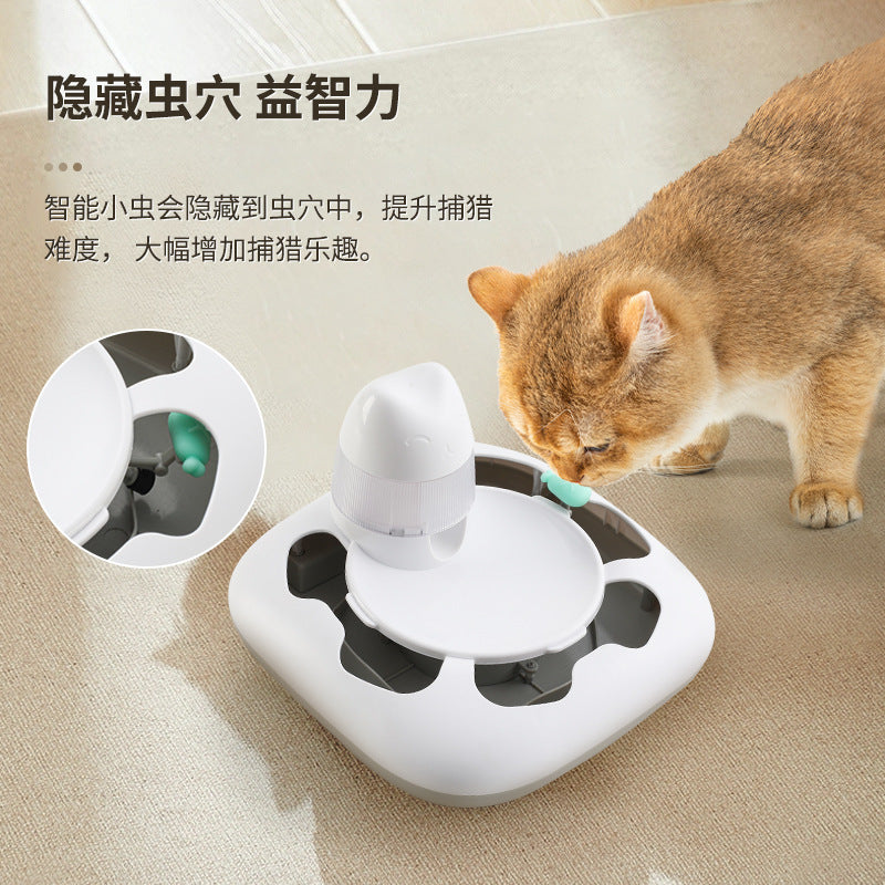 Home pet play partner predator toy cat and dog amuse pet food supplement machine rechargeable predator toy